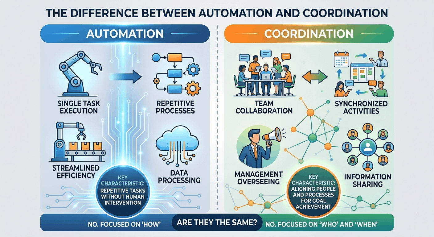 The Difference Between Automation and Coordination.
