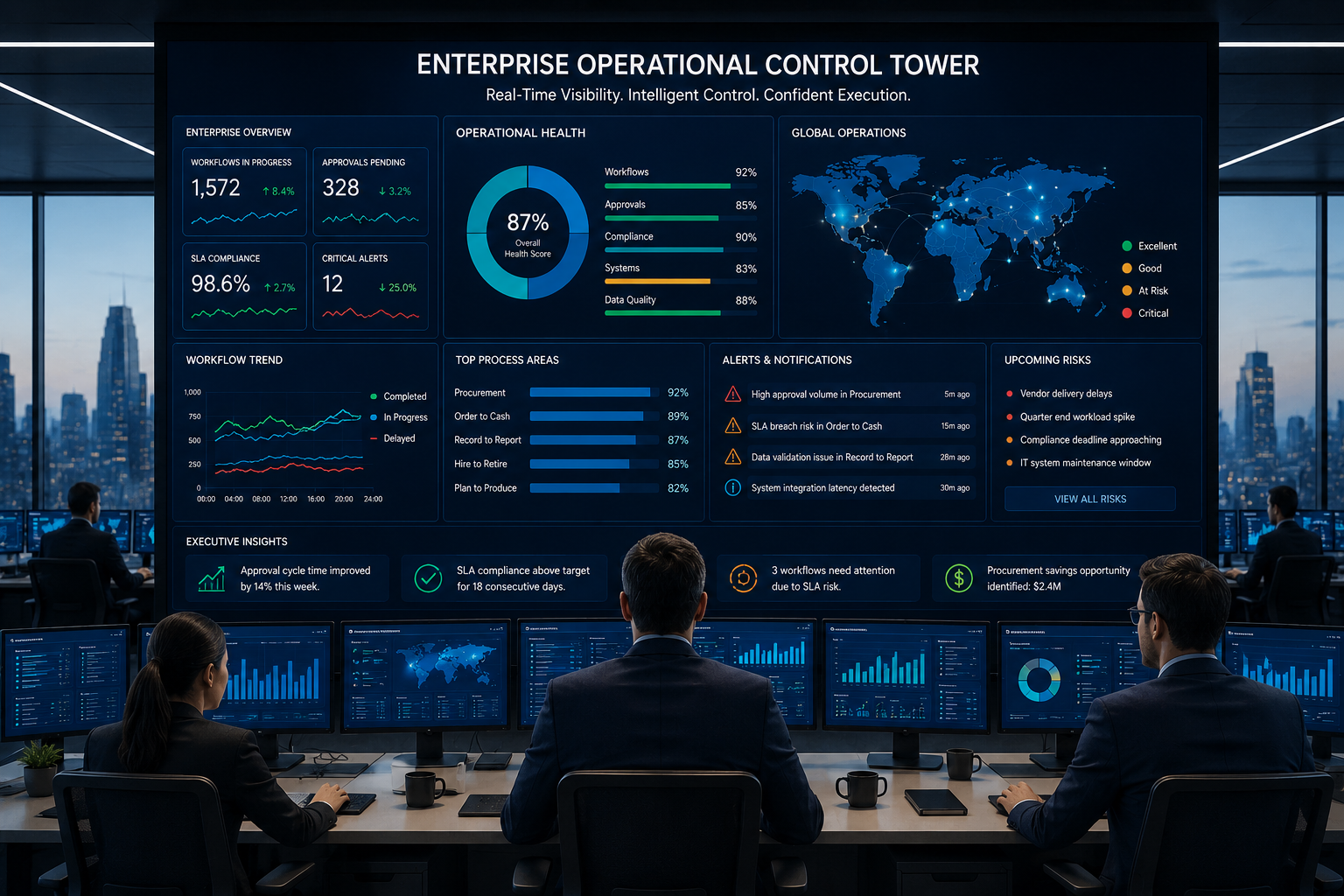 Enterprise Operational Control Towers: Achieving Real-Time Enterprise Execution