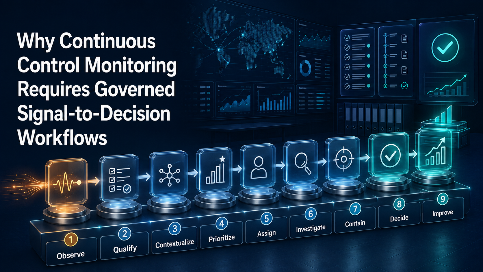 Why Continuous Control Monitoring Requires Governed Signal-to-Decision Workflows