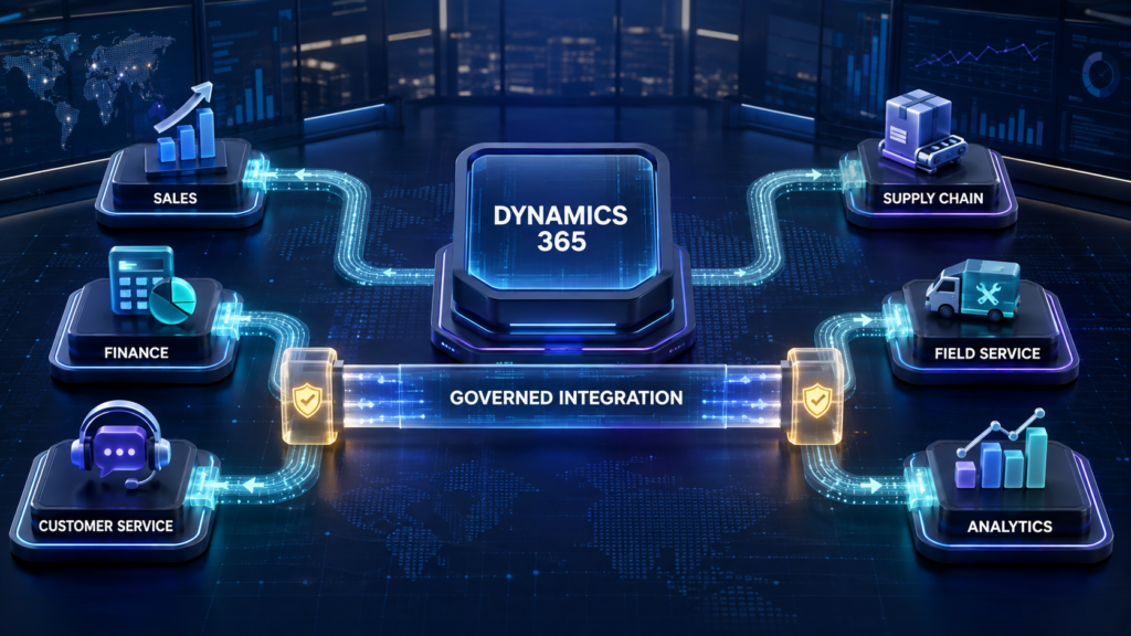 How Microsoft Dynamics 365 Integration Connects Sales, Finance, Service, and Enterprise Operations