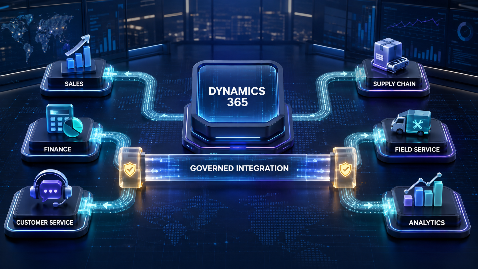 How Microsoft Dynamics 365 Integration Connects Sales, Finance, Service, and Enterprise Operations