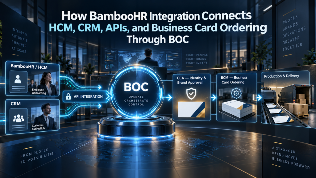 How BambooHR Integration Connects HCM CRM APIs and Business Card Ordering Through BOC