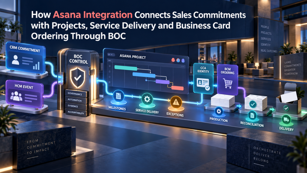 Asana Integration for Project Delivery and Business Card Ordering | BOC