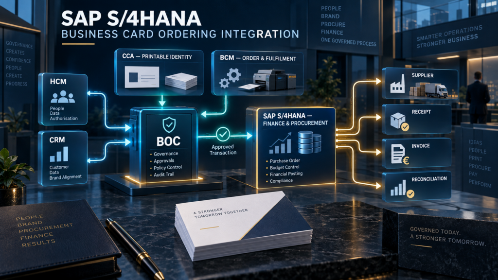 SAP S/4HANA Business Card Ordering Integration For Enterprise Finance and Procurement Control