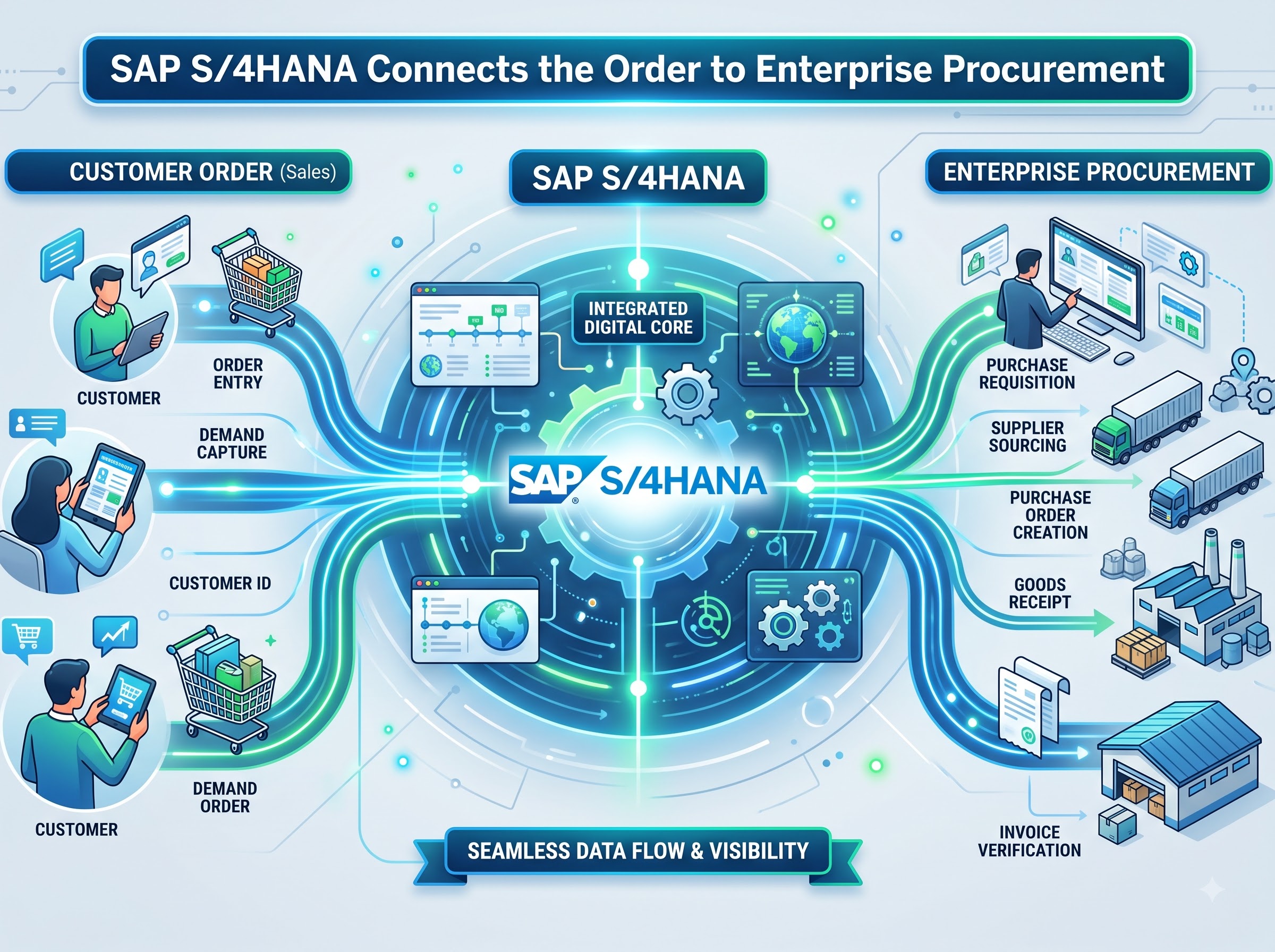 SAP S/4HANA Connects the Order to Enterprise Procurement
