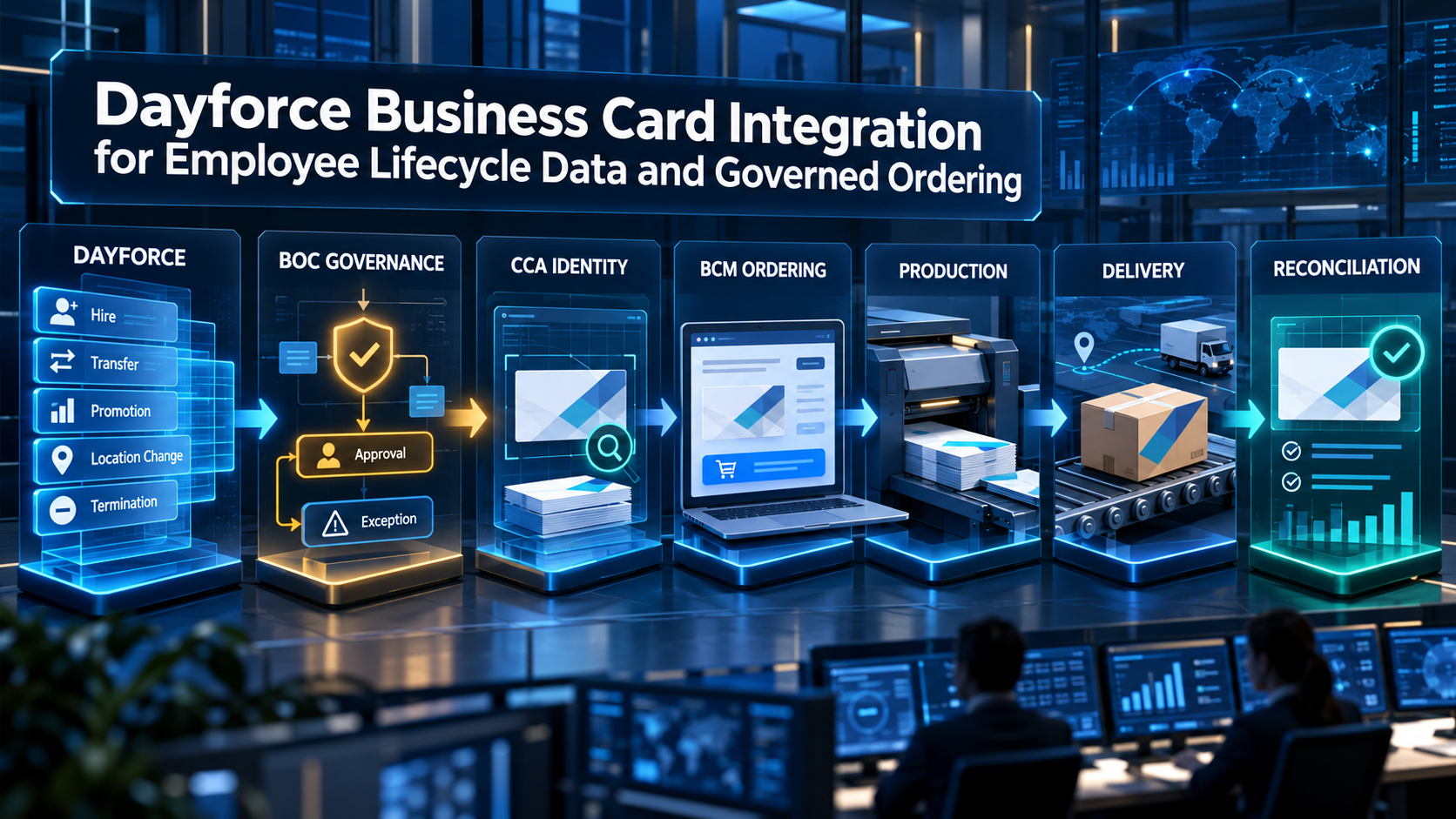 Dayforce Business Card Integration For Employee Lifecycle Data and Governed Ordering