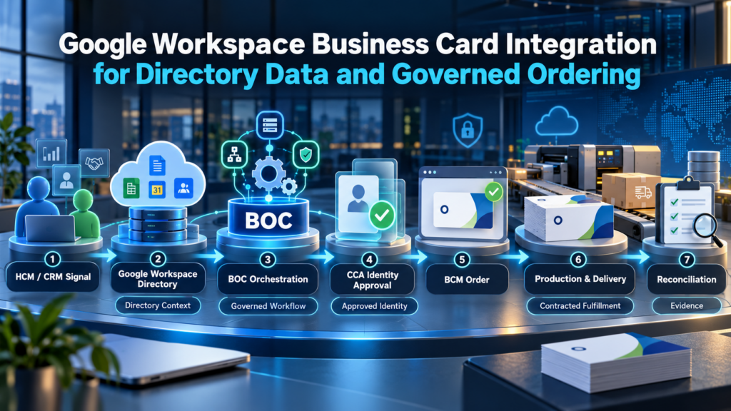 Google Workspace Business Card Integration For Directory Data and Governed Ordering