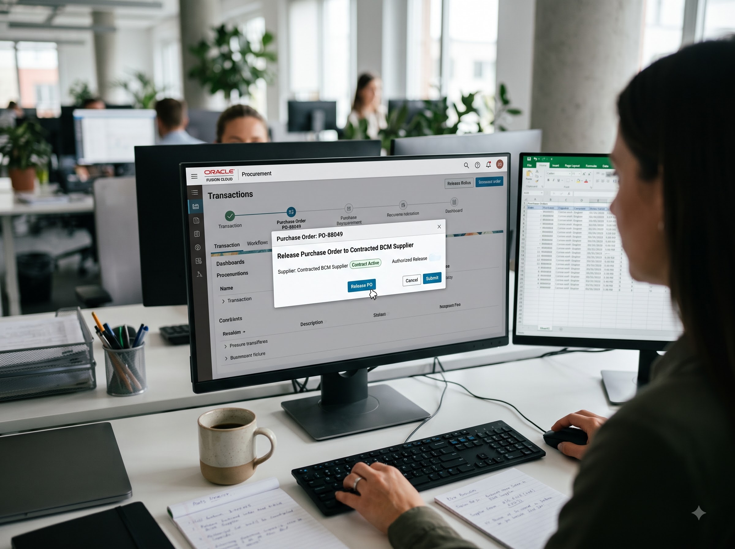 Release the Purchase Order to the Contracted BCM Supplier