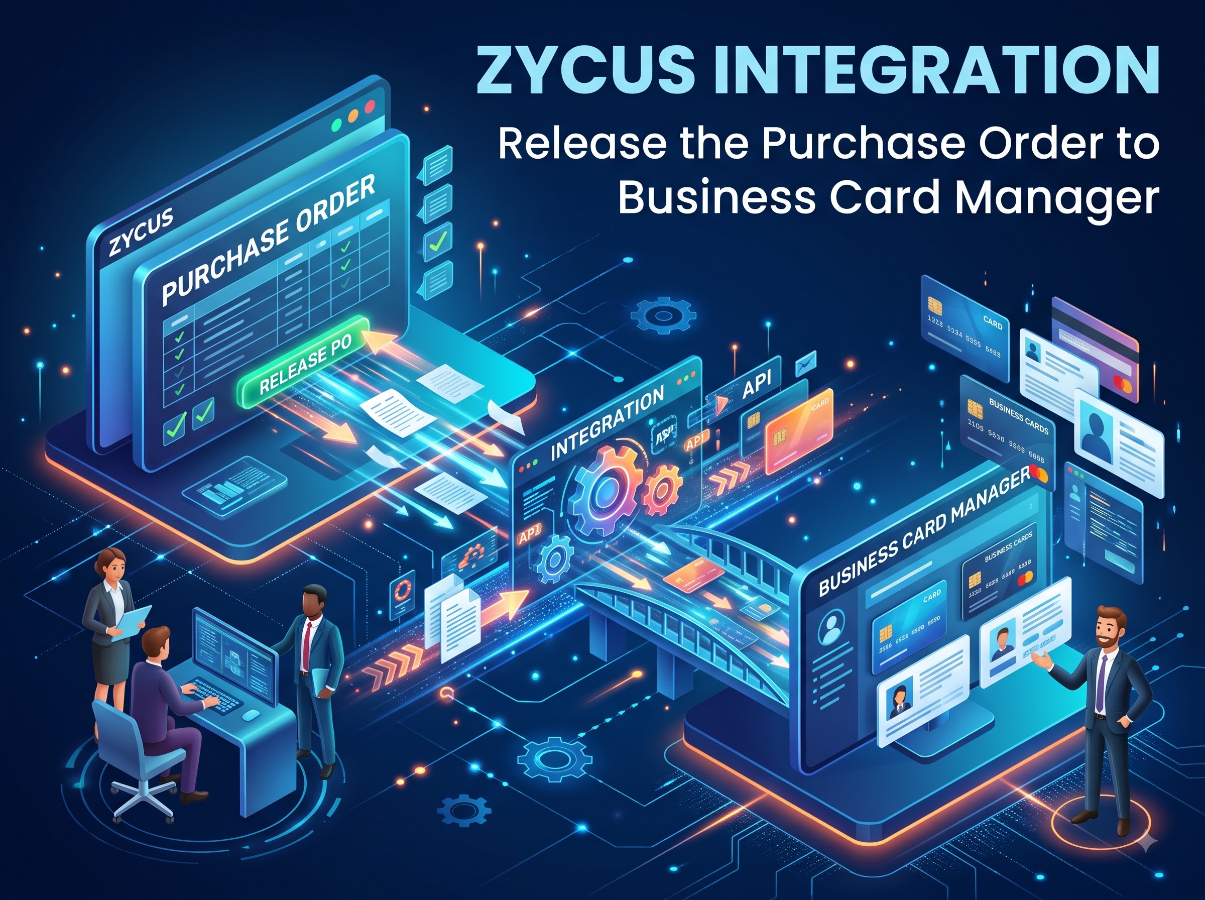 Release the Purchase Order to Business Card Manager